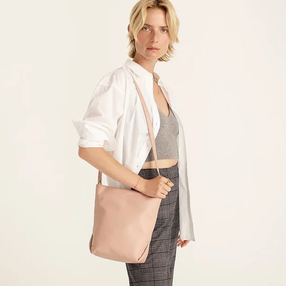 New with tag Jcrew Oslo soft leather crossbody bag